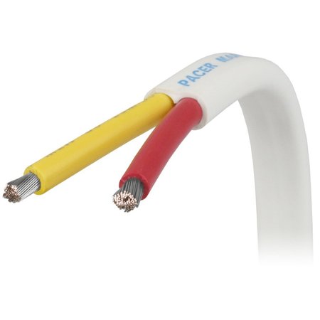 PACER GROUP Pacer 14/2 AWG Safety Duplex Cable, Red/Yellow, Sold By The Foot W14/2RYW-FT